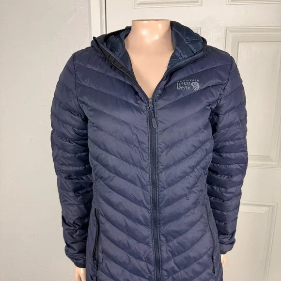 Mountain Hardwear Women's Jacket Glen Alpine Down 650 Fill Parka Long Hood C4-16 - Picture 2 of 7